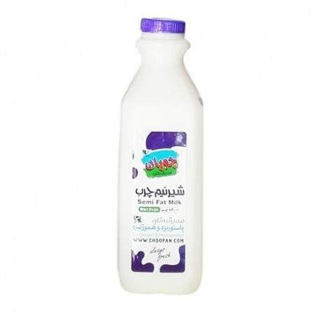 شیر کم چرب بطری  945 سی سی چوپان